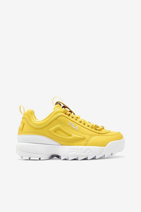 Fila Disruptor 2 Premium Chunky Women's Trainers Shoes - Gold/White/White,NZ 873-23970